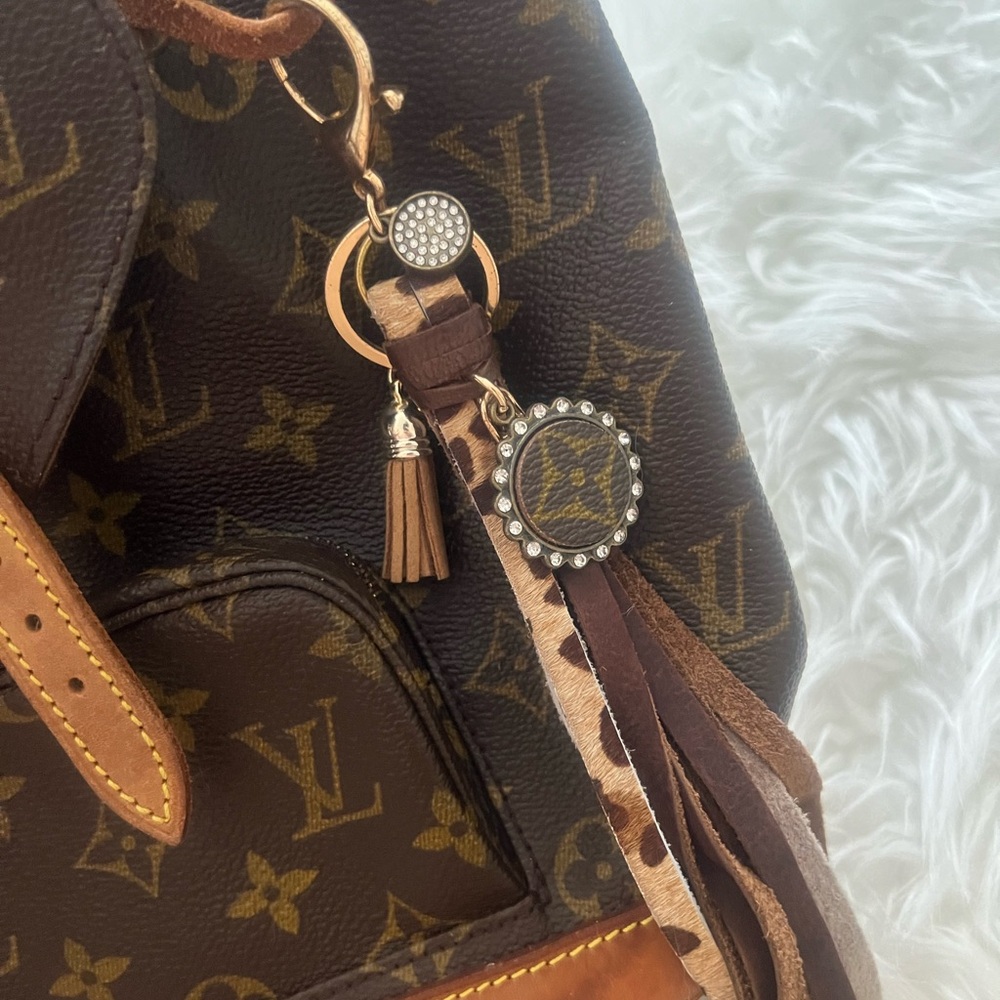 upcycled louis vuitton keychain